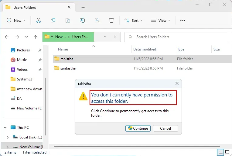 Access denied