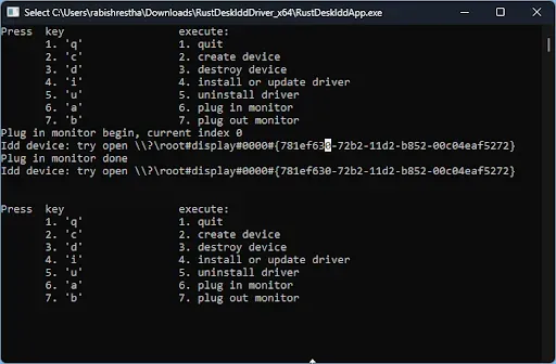 Figure 14. Add virtual monitor