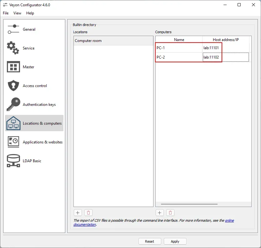 Add Host Adress/IP  (Figure 17)