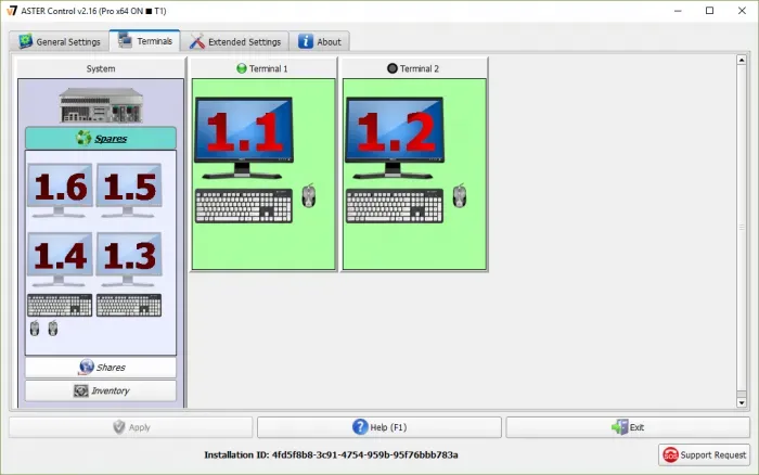 ASTER Setup