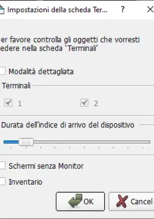 Workplace Tab Settings Window