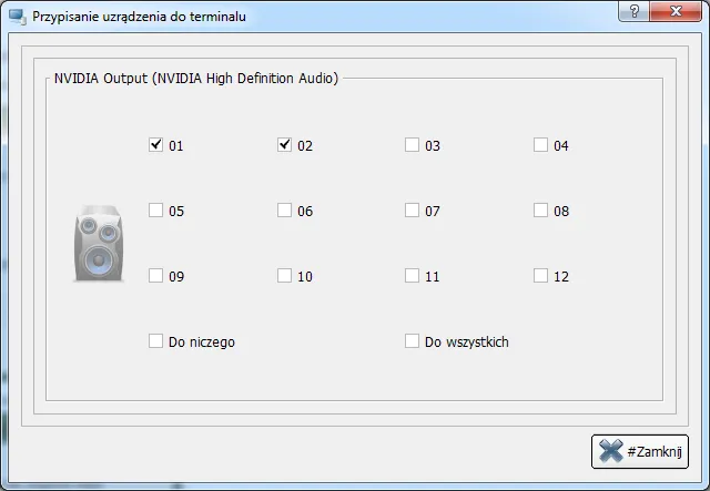Przypisywanie urządzenia do wielu stacji roboczych - na przykładzie głośników